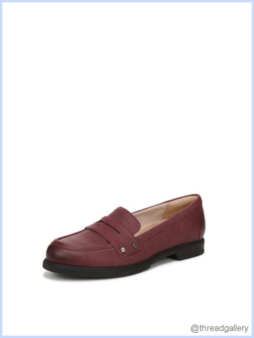 Faux Leather Penny Loafers Slip On Comfort Shoes